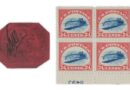 COPPS outbid for British Guiana 1¢ Magenta and the Inverted Jenny block!